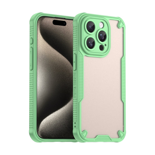 For iPhone 14 Pro Max Armor Glaze PC Hybrid TPU Phone Case(Green) by buy2fix