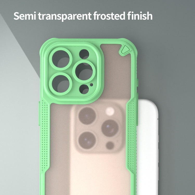 For iPhone 14 Pro Max Armor Glaze PC Hybrid TPU Phone Case(Green) by buy2fix