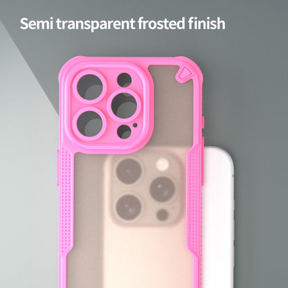 For iPhone 13 Pro Max Armor Glaze PC Hybrid TPU Phone Case(Pink) by buy2fix