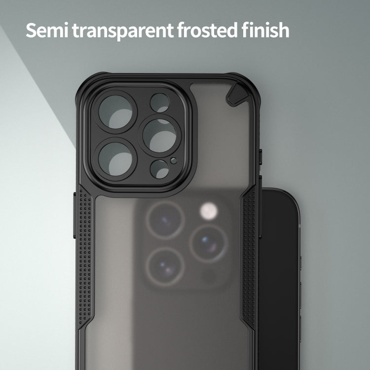 For iPhone 13 Pro Max Armor Glaze PC Hybrid TPU Phone Case(Black) by buy2fix