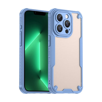 For iPhone 13 Pro Max Armor Glaze PC Hybrid TPU Phone Case(Blue) by buy2fix