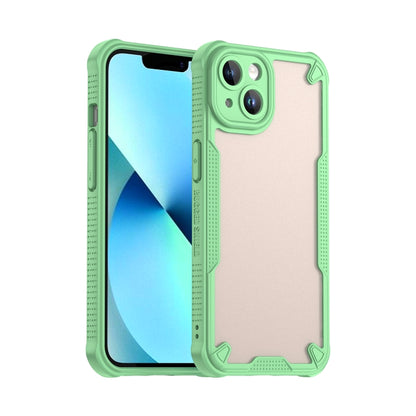 For iPhone 13 Armor Glaze PC Hybrid TPU Phone Case(Green) by buy2fix