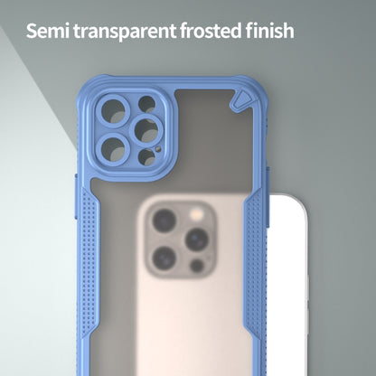 For iPhone 12 Pro Max Armor Glaze PC Hybrid TPU Phone Case(Blue) by buy2fix