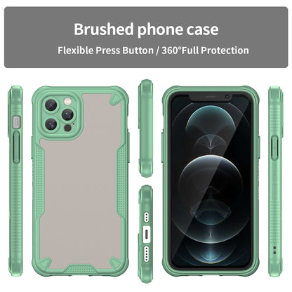 For iPhone 12 Pro Max Armor Glaze PC Hybrid TPU Phone Case(Green) by buy2fix
