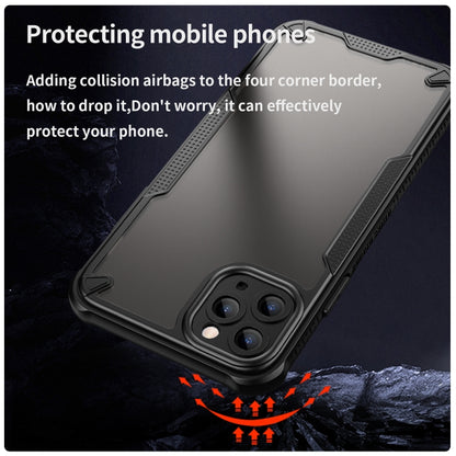For iPhone 11 Pro Armor Glaze PC Hybrid TPU Phone Case(Black) by buy2fix