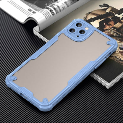 For iPhone 11 Pro Armor Glaze PC Hybrid TPU Phone Case(Blue) by buy2fix