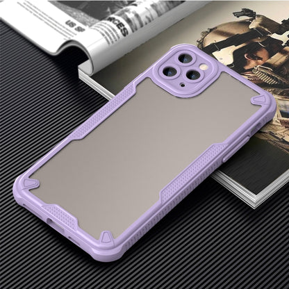 For iPhone 11 Pro Armor Glaze PC Hybrid TPU Phone Case(Purple) by buy2fix