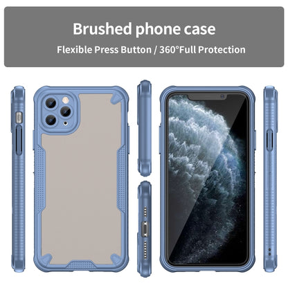 For iPhone 11 Pro Max Armor Glaze PC Hybrid TPU Phone Case(Blue) by buy2fix