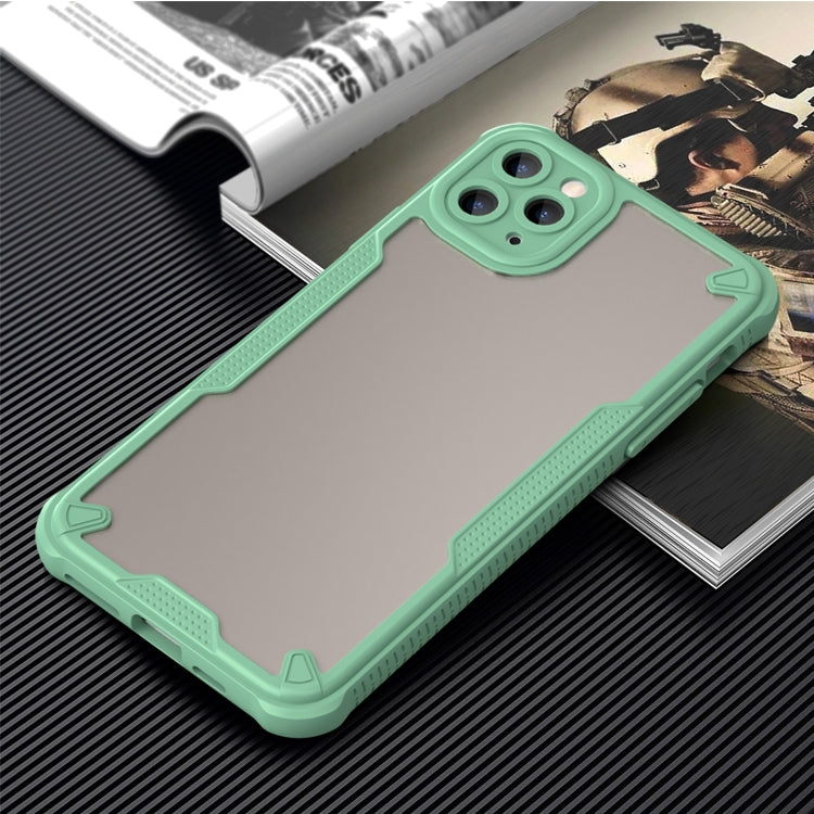 For iPhone 11 Pro Max Armor Glaze PC Hybrid TPU Phone Case(Green) by buy2fix