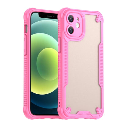 For iPhone 11 Armor Glaze PC Hybrid TPU Phone Case(Pink) by buy2fix