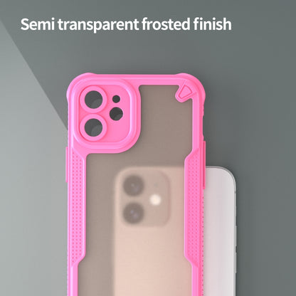 For iPhone 11 Armor Glaze PC Hybrid TPU Phone Case(Pink) by buy2fix
