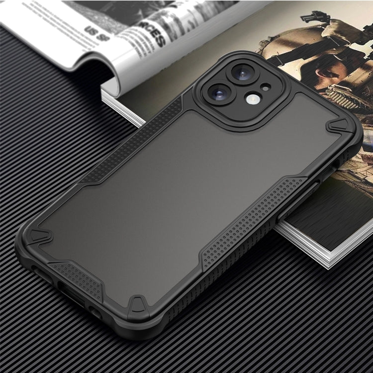For iPhone 11 Armor Glaze PC Hybrid TPU Phone Case(Black) by buy2fix