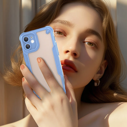 For iPhone 11 Armor Glaze PC Hybrid TPU Phone Case(Blue) by buy2fix