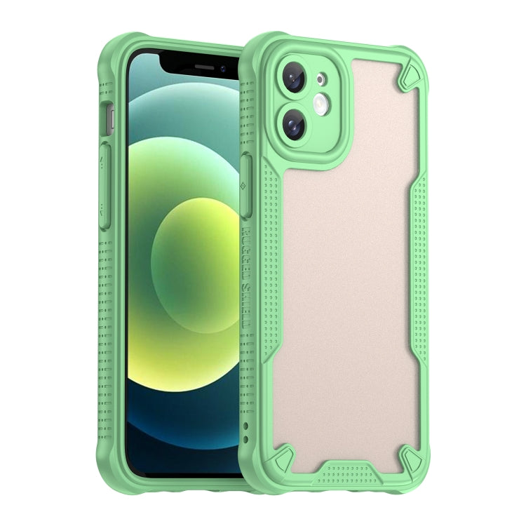 For iPhone 11 Armor Glaze PC Hybrid TPU Phone Case(Green) by buy2fix
