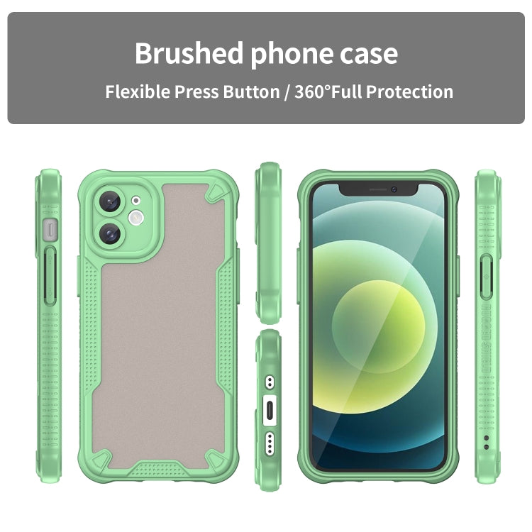For iPhone 11 Armor Glaze PC Hybrid TPU Phone Case(Green) by buy2fix