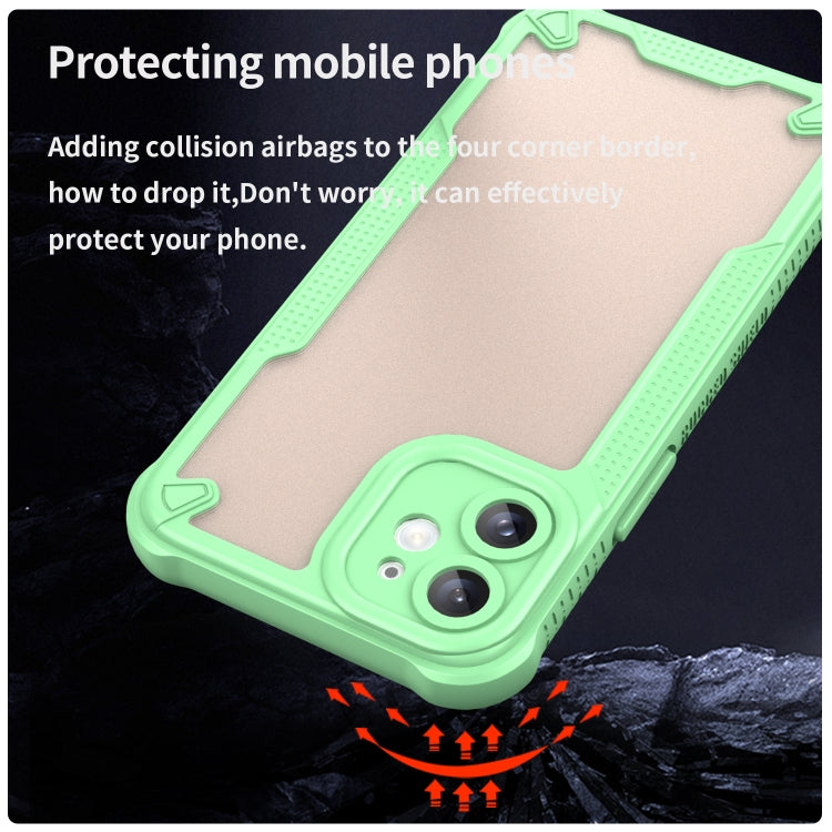 For iPhone 11 Armor Glaze PC Hybrid TPU Phone Case(Green) by buy2fix