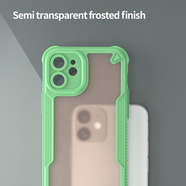 For iPhone 11 Armor Glaze PC Hybrid TPU Phone Case(Green) by buy2fix