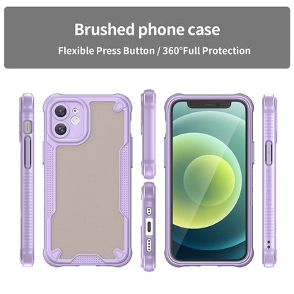 For iPhone 11 Armor Glaze PC Hybrid TPU Phone Case(Purple) by buy2fix