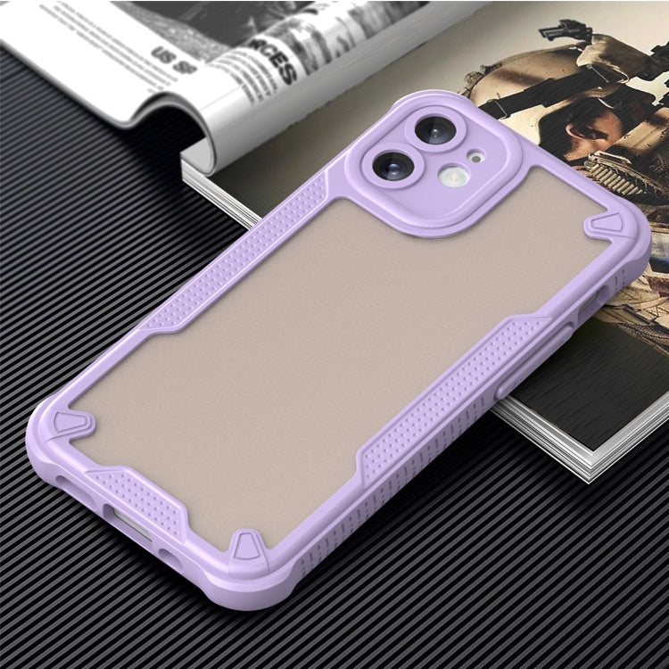 For iPhone 11 Armor Glaze PC Hybrid TPU Phone Case(Purple) by buy2fix