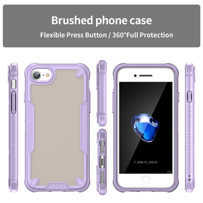 For iPhone 8 Armor Glaze PC Hybrid TPU Phone Case(Purple) by buy2fix
