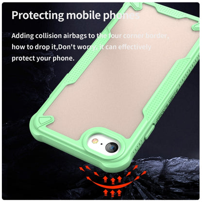For iPhone SE 2020 Armor Glaze PC Hybrid TPU Phone Case(Green) by buy2fix