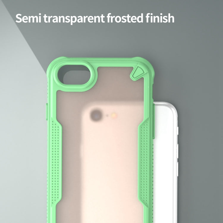 For iPhone SE 2020 Armor Glaze PC Hybrid TPU Phone Case(Green) by buy2fix