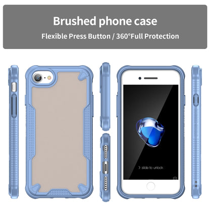For iPhone SE 2022 Armor Glaze PC Hybrid TPU Phone Case(Blue) by buy2fix