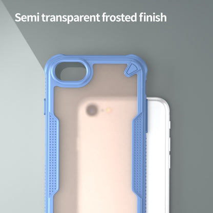 For iPhone SE 2022 Armor Glaze PC Hybrid TPU Phone Case(Blue) by buy2fix