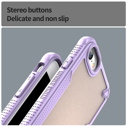 For iPhone SE 2022 Armor Glaze PC Hybrid TPU Phone Case(Purple) by buy2fix