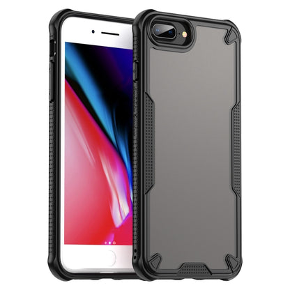For iPhone 7 Plus Armor Glaze PC Hybrid TPU Phone Case(Black) by buy2fix