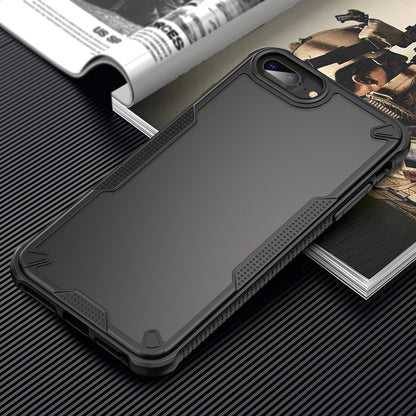 For iPhone 7 Plus Armor Glaze PC Hybrid TPU Phone Case(Black) by buy2fix
