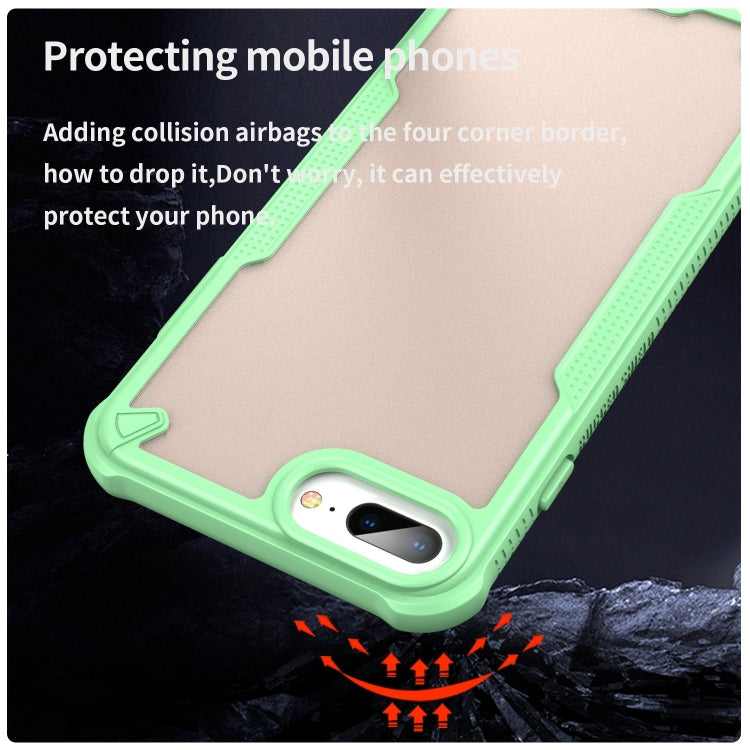 For iPhone 7 Plus Armor Glaze PC Hybrid TPU Phone Case(Green) by buy2fix