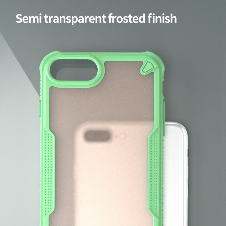 For iPhone 7 Plus Armor Glaze PC Hybrid TPU Phone Case(Green) by buy2fix
