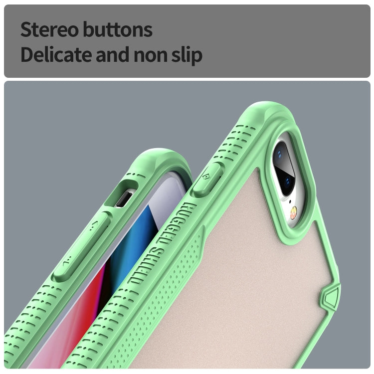For iPhone 7 Plus Armor Glaze PC Hybrid TPU Phone Case(Green) by buy2fix