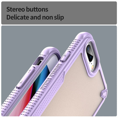 For iPhone 7 Plus Armor Glaze PC Hybrid TPU Phone Case(Purple) by buy2fix