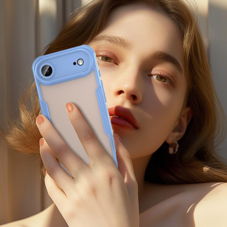 For iPhone Air Armor Glaze PC Hybrid TPU Phone Case(Blue) - iPhone Air Cases by buy2fix | Online Shopping UK | buy2fix