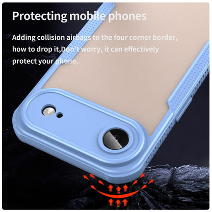 For iPhone Air Armor Glaze PC Hybrid TPU Phone Case(Blue) - iPhone Air Cases by buy2fix | Online Shopping UK | buy2fix