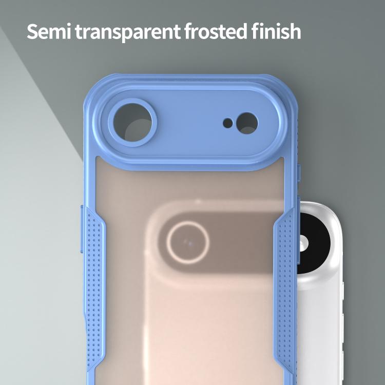 For iPhone Air Armor Glaze PC Hybrid TPU Phone Case(Blue) - iPhone Air Cases by buy2fix | Online Shopping UK | buy2fix