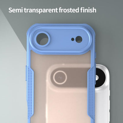 For iPhone Air Armor Glaze PC Hybrid TPU Phone Case(Blue) - iPhone Air Cases by buy2fix | Online Shopping UK | buy2fix