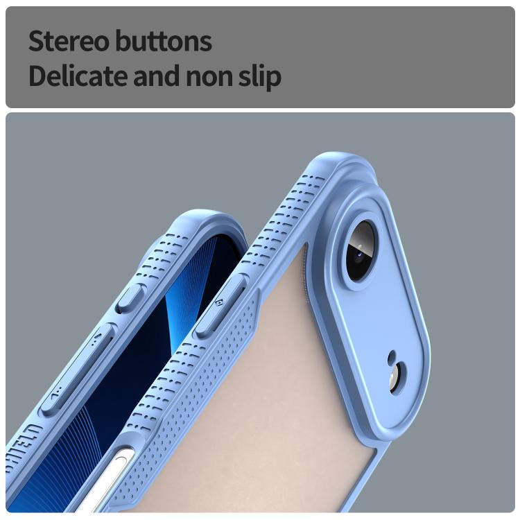 For iPhone Air Armor Glaze PC Hybrid TPU Phone Case(Blue) - iPhone Air Cases by buy2fix | Online Shopping UK | buy2fix