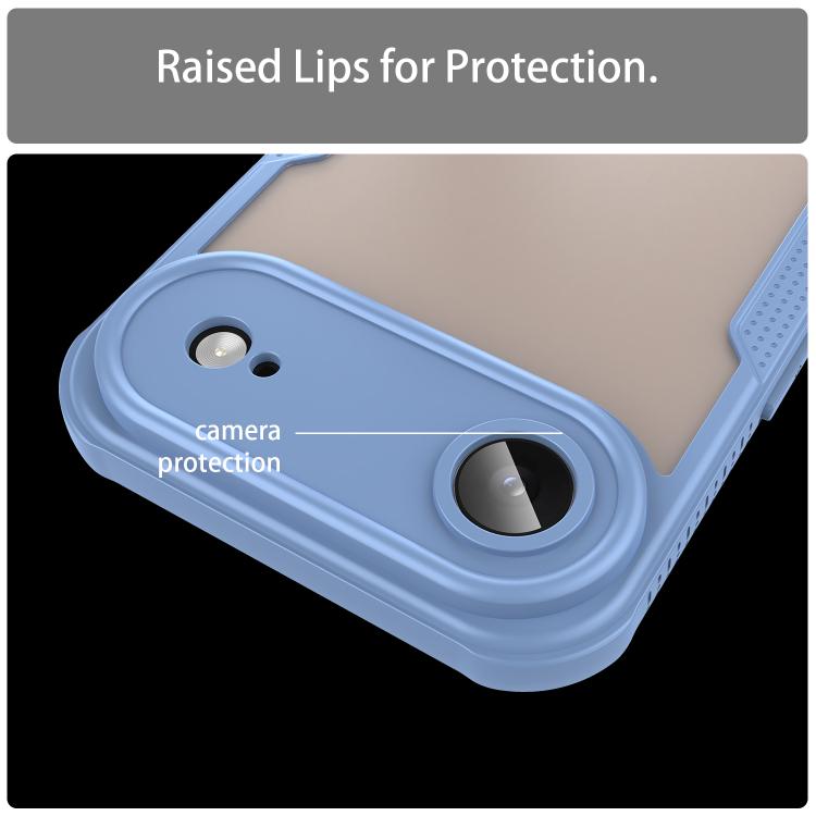 For iPhone Air Armor Glaze PC Hybrid TPU Phone Case(Blue) - iPhone Air Cases by buy2fix | Online Shopping UK | buy2fix