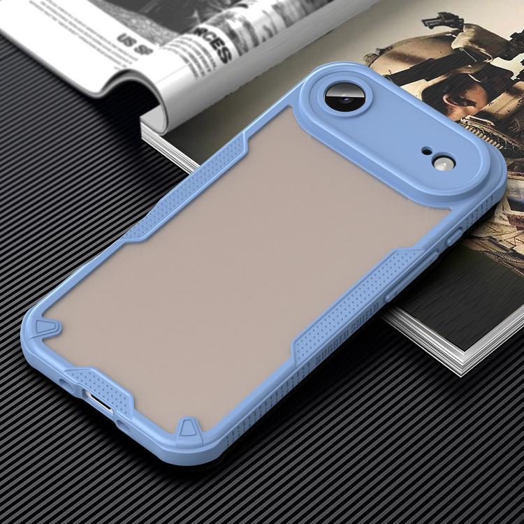 For iPhone Air Armor Glaze PC Hybrid TPU Phone Case(Blue) - iPhone Air Cases by buy2fix | Online Shopping UK | buy2fix