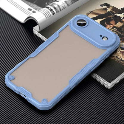 For iPhone Air Armor Glaze PC Hybrid TPU Phone Case(Blue) - iPhone Air Cases by buy2fix | Online Shopping UK | buy2fix