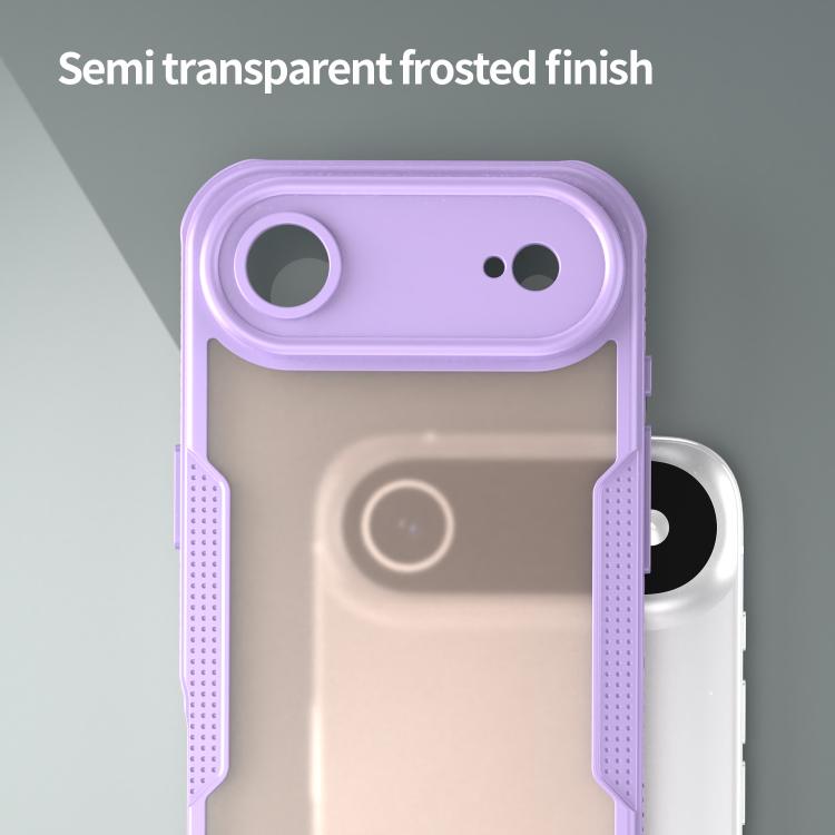 For iPhone Air Armor Glaze PC Hybrid TPU Phone Case(Purple) - iPhone Air Cases by buy2fix | Online Shopping UK | buy2fix