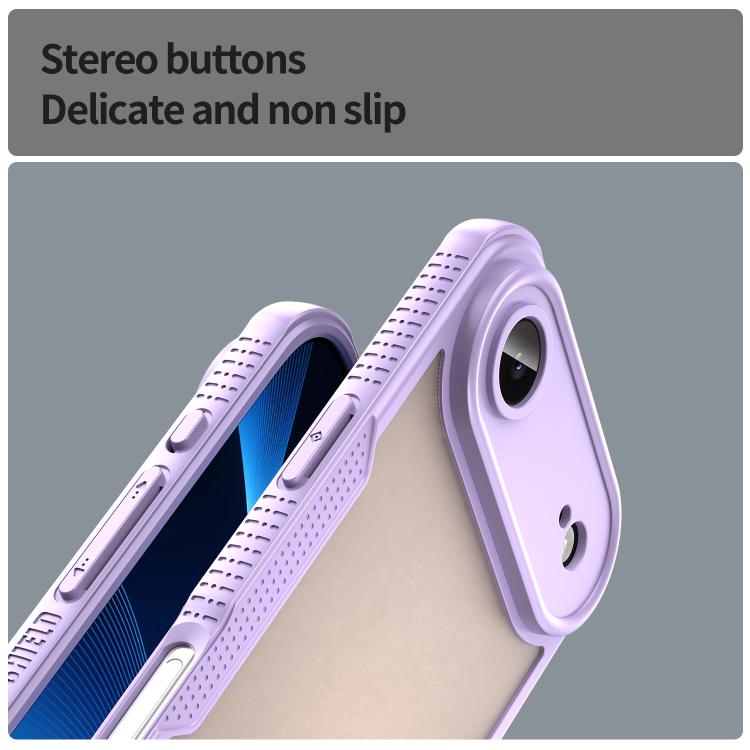 For iPhone Air Armor Glaze PC Hybrid TPU Phone Case(Purple) - iPhone Air Cases by buy2fix | Online Shopping UK | buy2fix