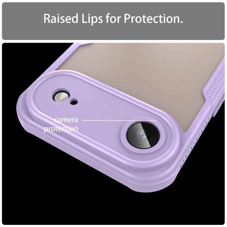 For iPhone Air Armor Glaze PC Hybrid TPU Phone Case(Purple) - iPhone Air Cases by buy2fix | Online Shopping UK | buy2fix