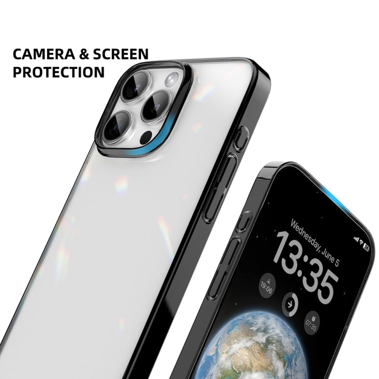 For iPhone 16 Pro Mutural Jiantou Series Electroplating Hybrid PC Phone Case(Grey) - iPhone 16 Pro Cases by Mutural | Online Shopping UK | buy2fix