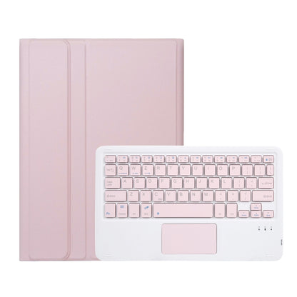 For Honor Pad X8a / X9 2024 AH25-A Ultra-thin Detachable Bluetooth Keyboard Leather Tablet Case with Touchpad(Pink White) - Huawei Keyboard by buy2fix | Online Shopping UK | buy2fix