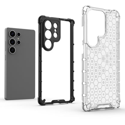 For Samsung Galaxy S25 Ultra 5G Honeycomb Shockproof Phone Case(Green) by buy2fix