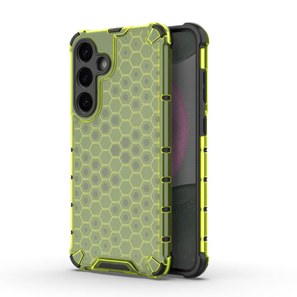 For Samsung Galaxy S25+ 5G Honeycomb Shockproof Phone Case(Green) - Galaxy S25+ 5G Cases by buy2fix | Online Shopping UK | buy2fix